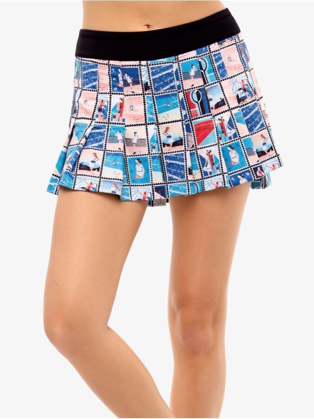 Lucky in Love Poster Girl Print Skort